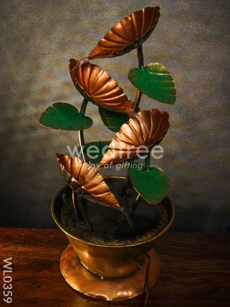 Flower pot fountain in Copper finish - WL0359