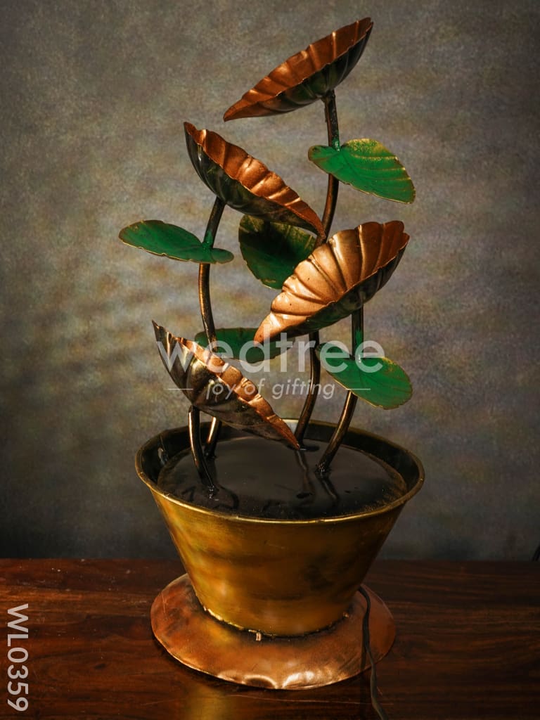 Flower pot fountain in Copper finish - WL0359