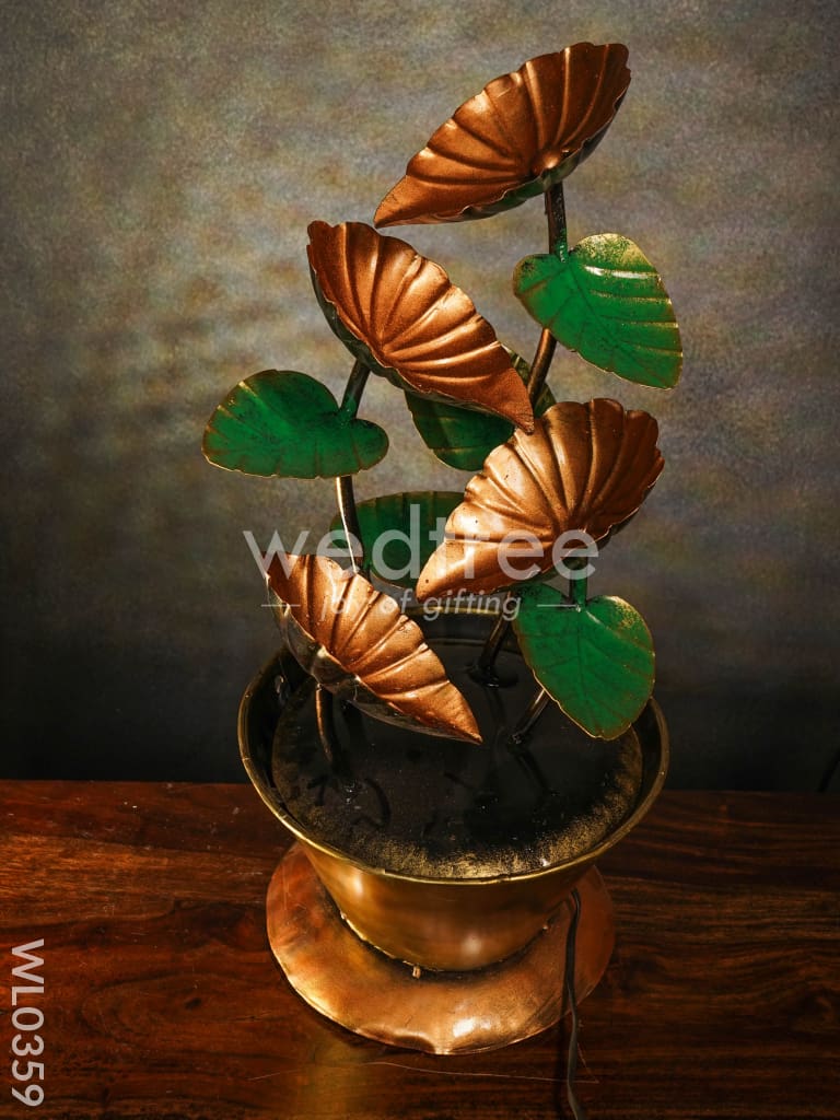 Flower pot fountain in Copper finish - WL0359