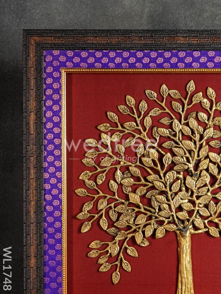 Frame: Brass Kalpavriksha Tree with Roots 24x24 - WL1748