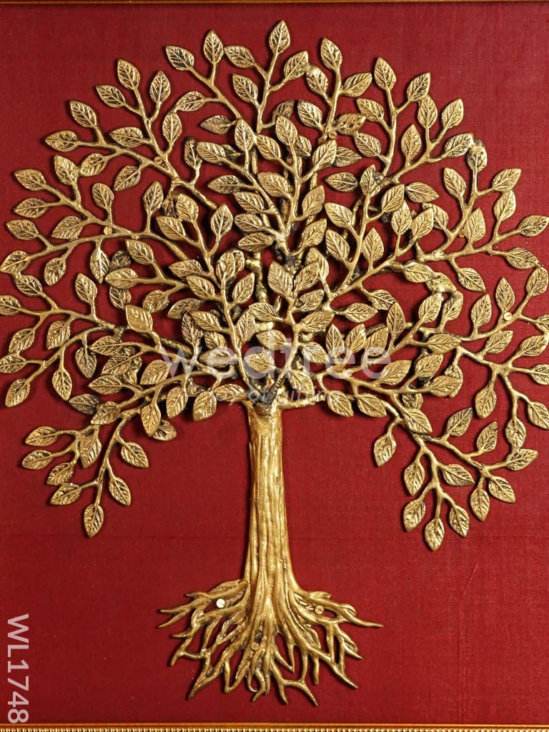 Frame: Brass Kalpavriksha Tree with Roots 24x24 - WL1748