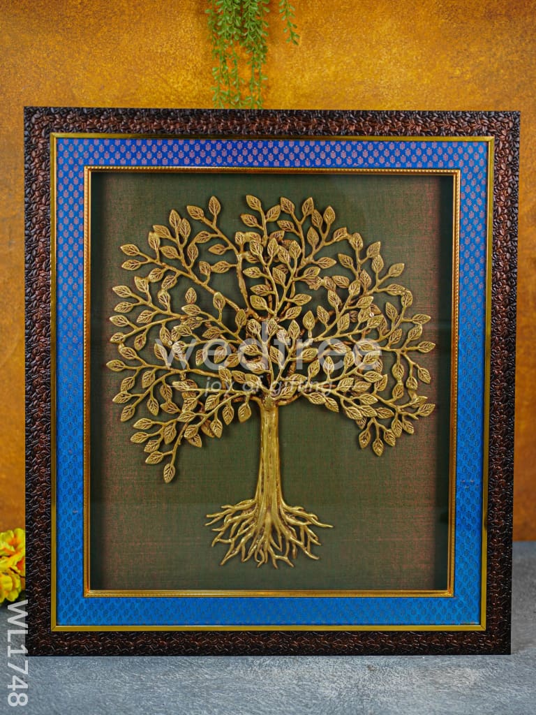 Frame: Brass Kalpavriksha Tree with Roots 24x24 - WL1748