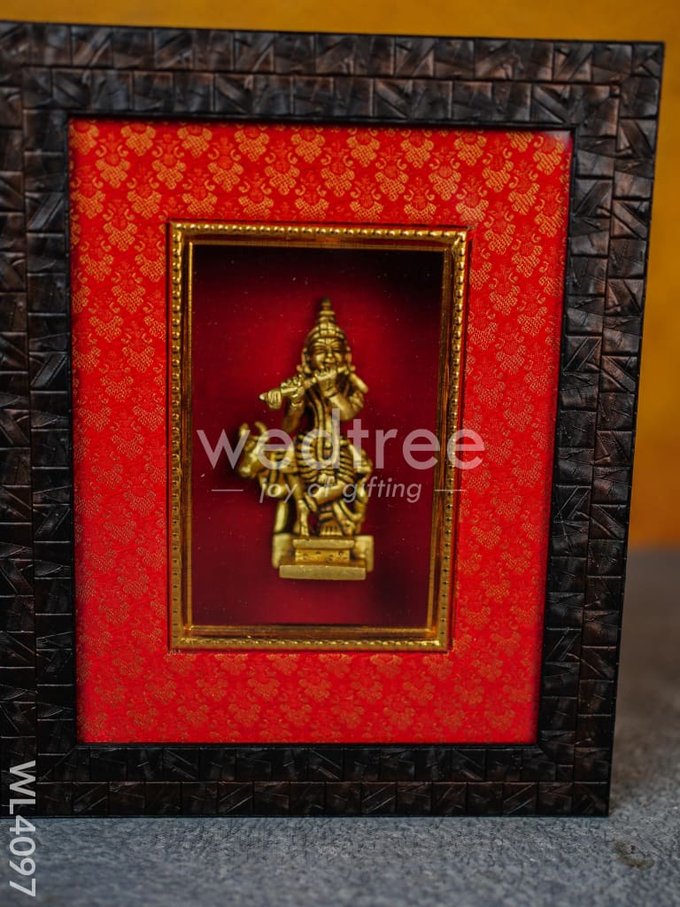 Frame: Brass Krishna with Cow - WL4097