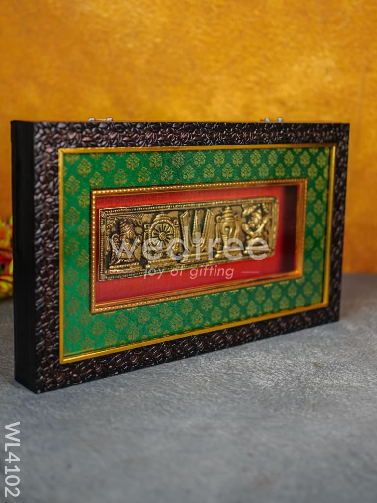 Frame: Brass Shankh Chakra Nama - WL4102