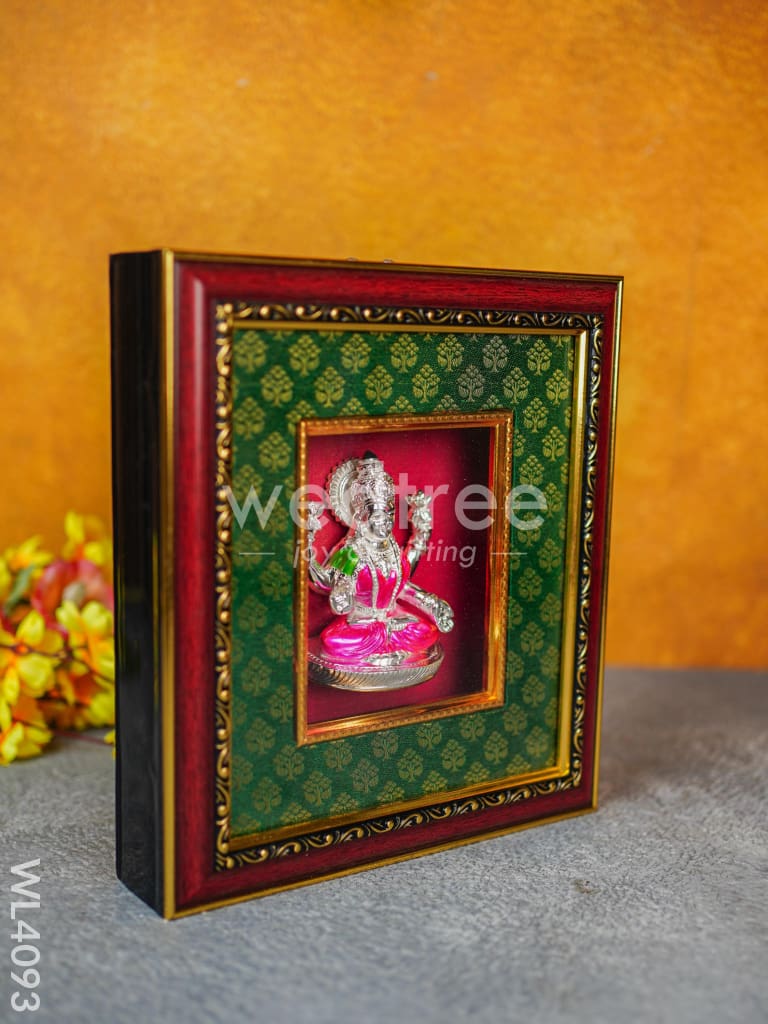 Frame: German Silver Lakshmi - Silver Plated - WL4093