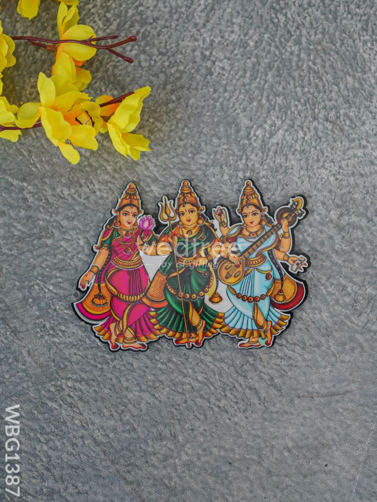 Fridge Magnet - Durga, Lakshmi & Saraswathi - WBG1387