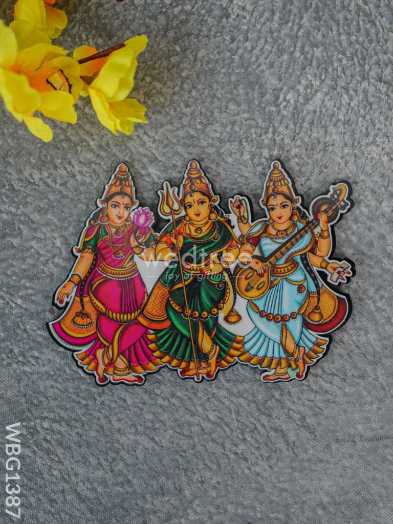 Fridge Magnet - Durga, Lakshmi & Saraswathi - WBG1387