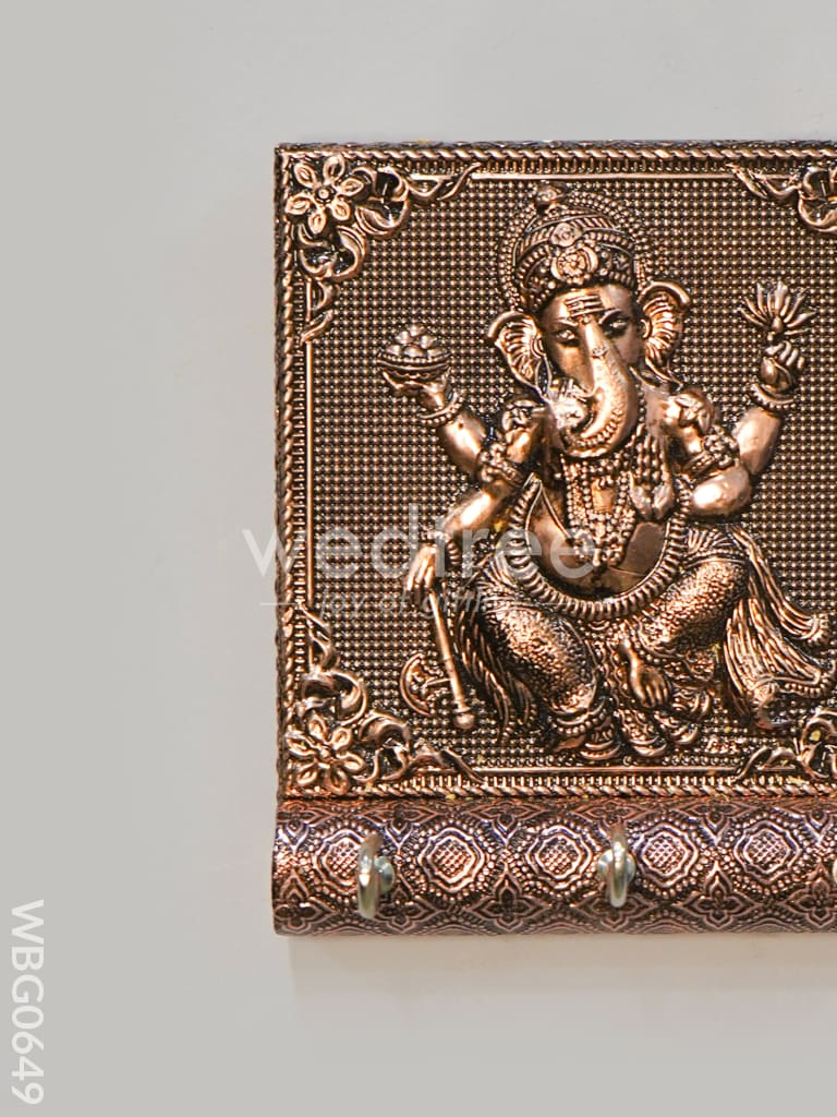 Ganesh Copper Oxidised Keystand (4X5) - WBG0649