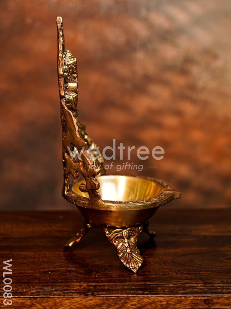 Ganesh Diya (Brown antique finish) - WL0083