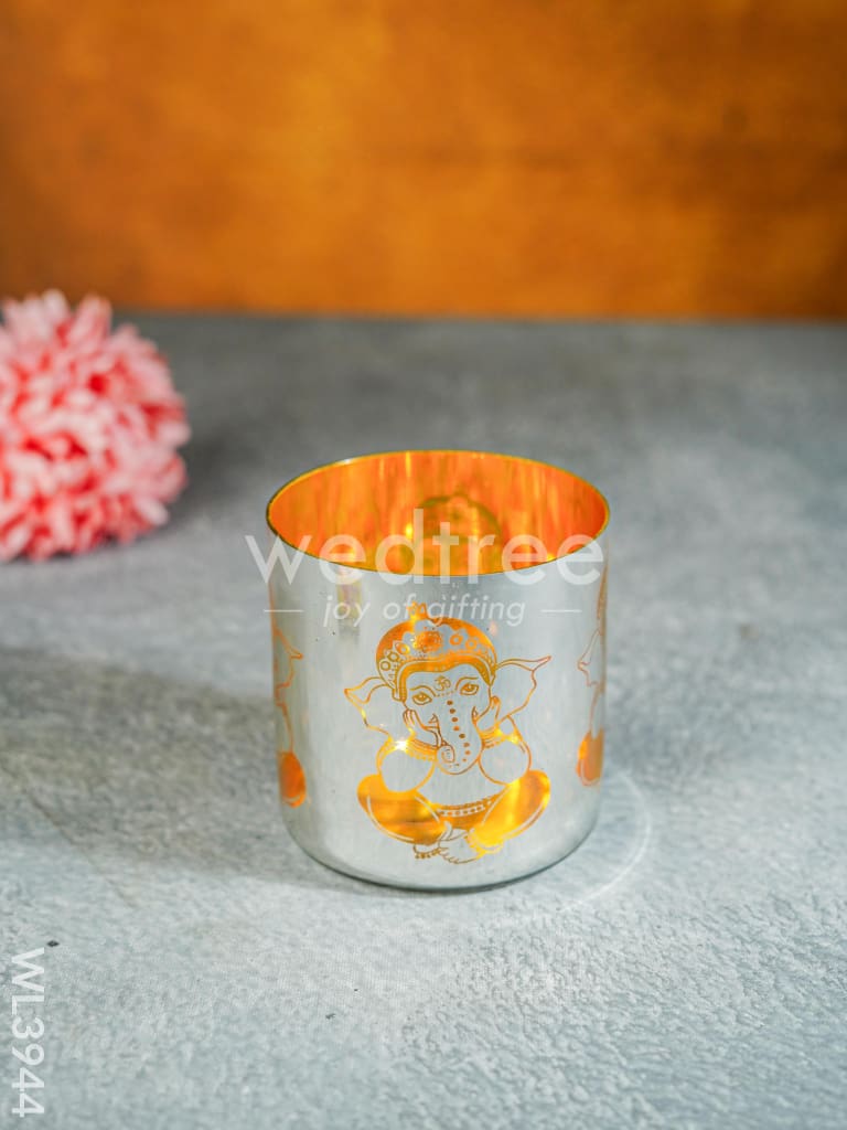 Ganesha Engraved Candle Holder - WL3944