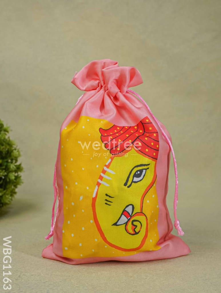 Ganesha Printed String Bag - 12 inch - WBG1163