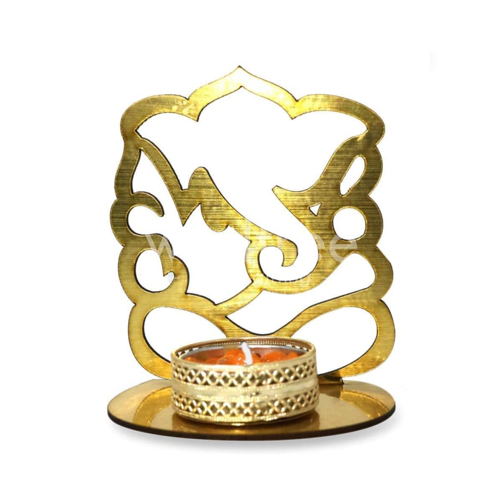 Ganesha shadow diya - MDF