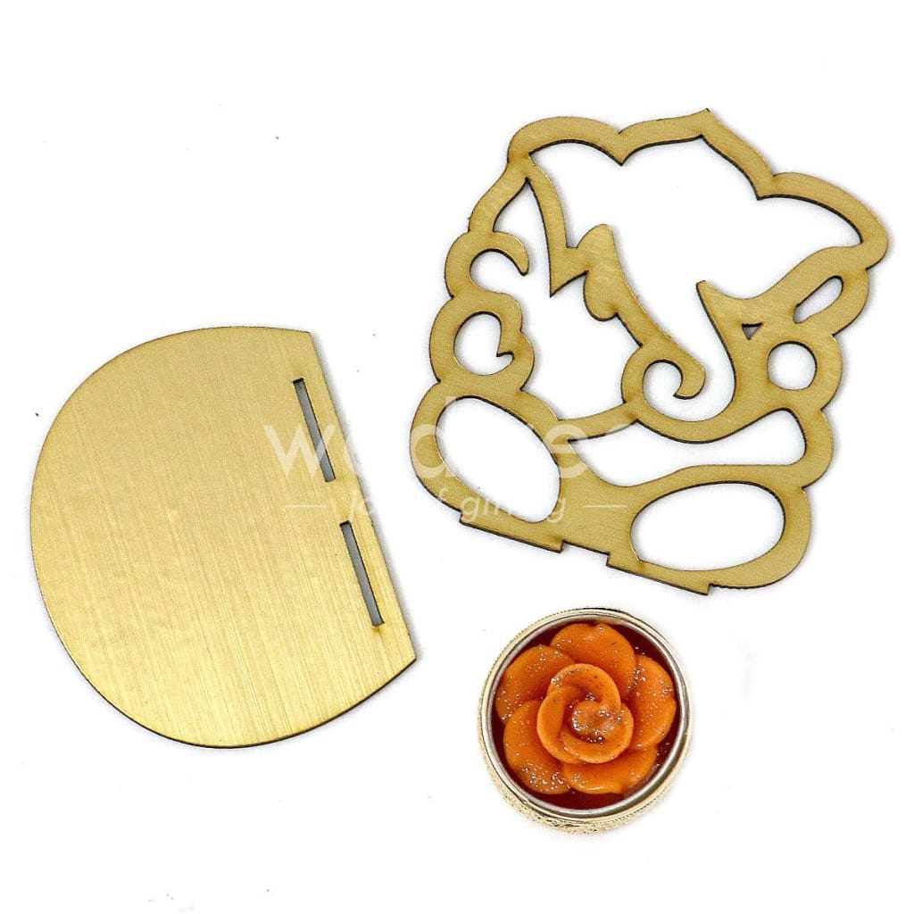 Ganesha shadow diya - MDF