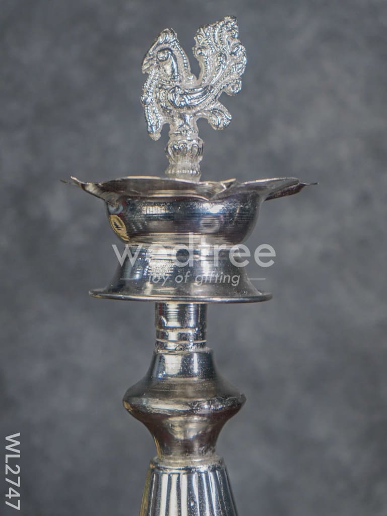 German Silver Annapakshi 5 Face Kuthu Vilaku - Set of 2 - WL2747