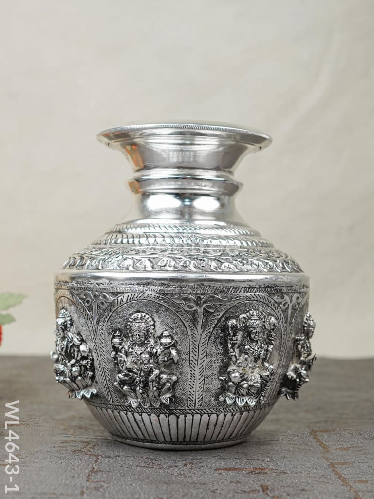 German Silver Antique Astalakshmi Kodam - WL4643-1