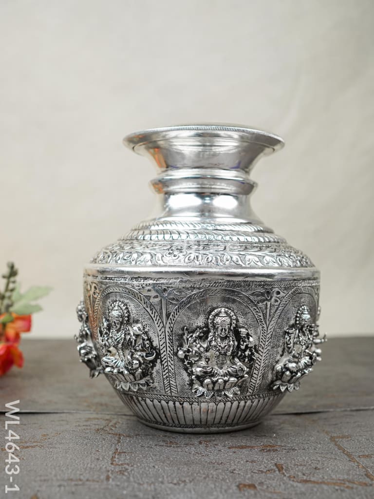 German Silver Antique Astalakshmi Kodam - WL4643-1