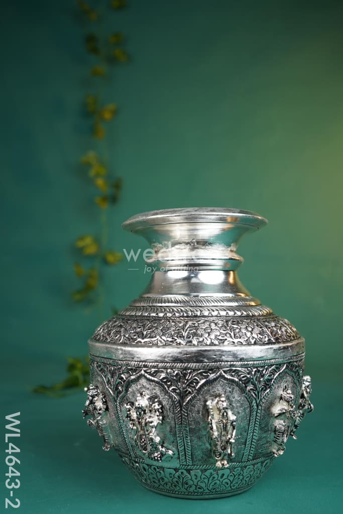 German Silver Antique Dasavatharam Kodam - WL4643-2