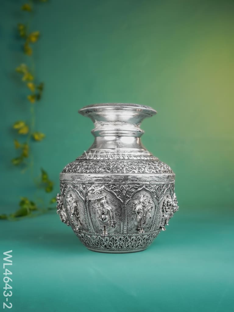 German Silver Antique Dasavatharam Kodam - WL4643-2