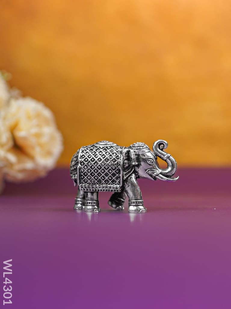 German Silver Antique Elephant - 1.8 inch - WL4301