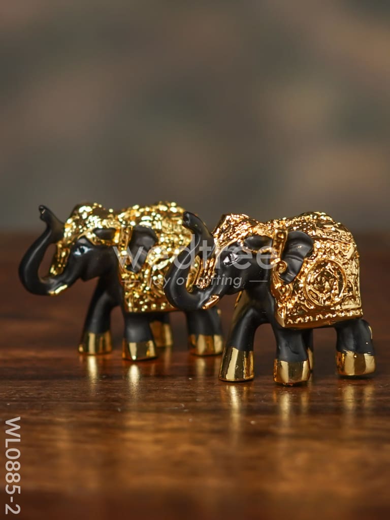 German Silver Baby Elephant (Set of 2) - WL0885