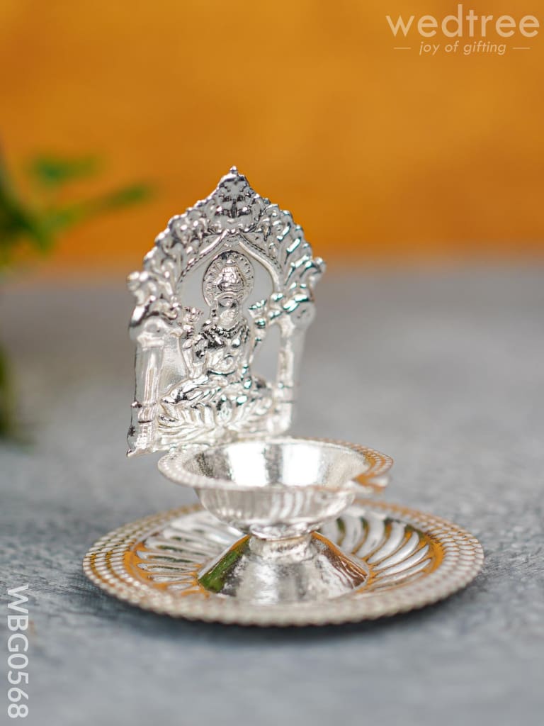 German Silver Diya - Lakshmi - WBG0568
