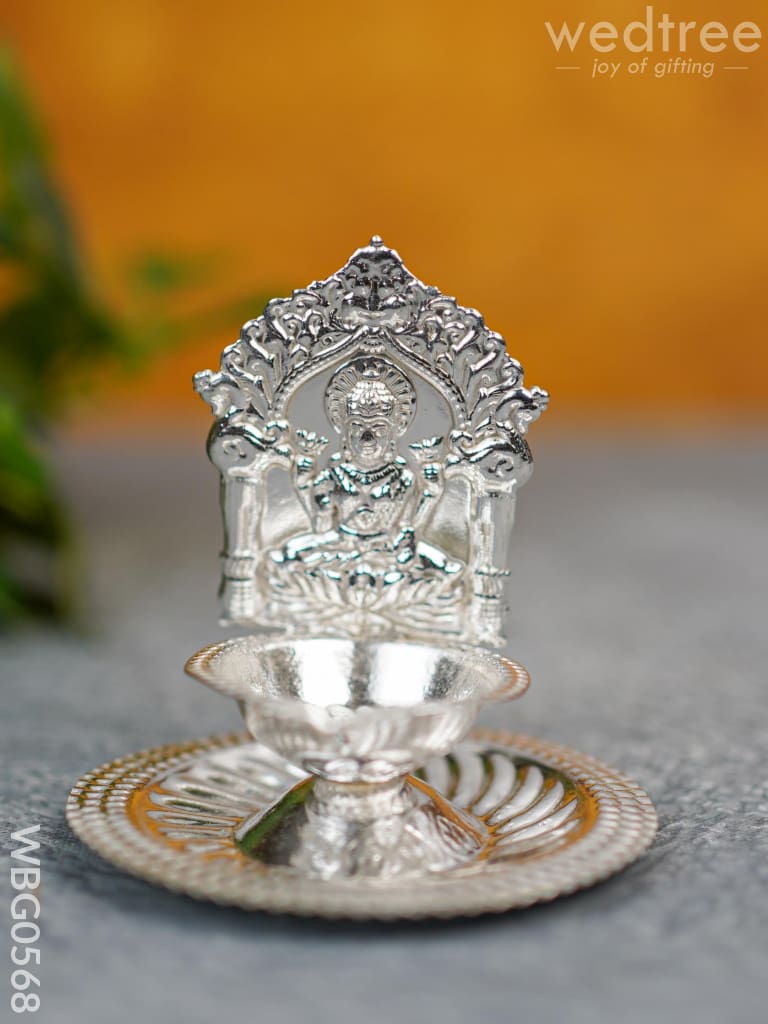 German Silver Diya - Lakshmi - WBG0568