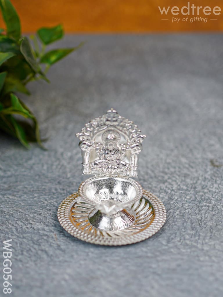 German Silver Diya - Lakshmi - WBG0568