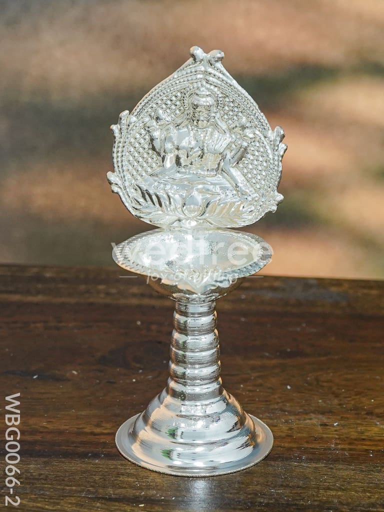 German Silver Diya with Kuthuvilakku Stand - WBG0066