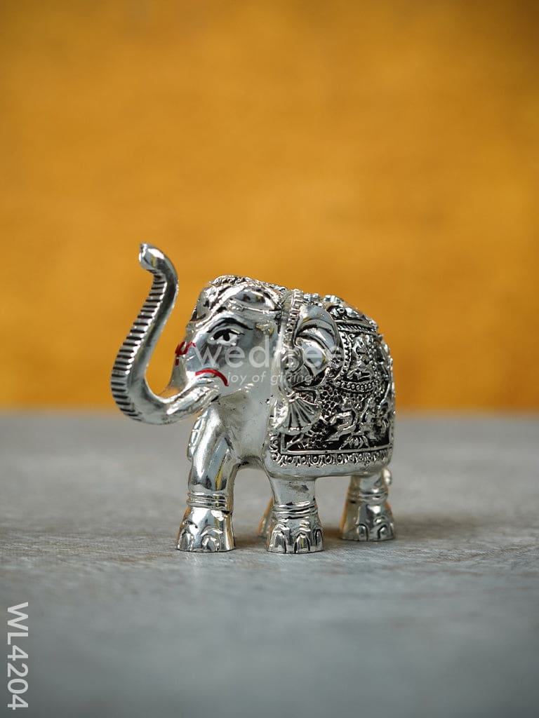 German Silver Elephant Figurine - 3 inch - WL4204