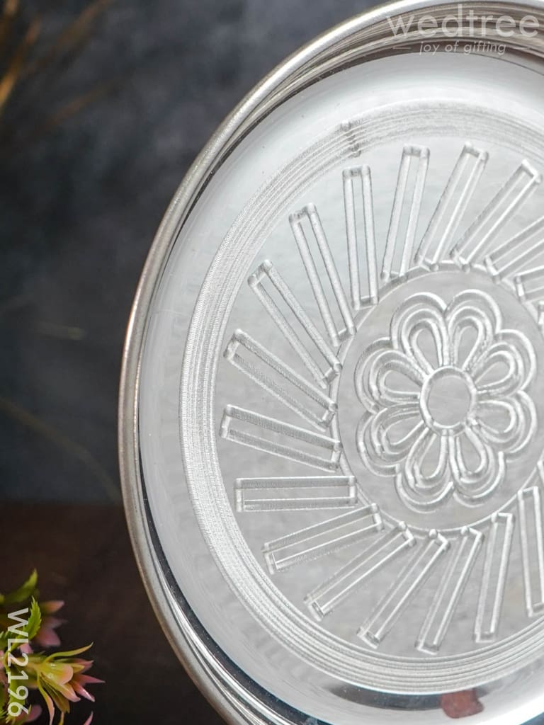 German Silver Engraved plate - 8 inch - WL2196