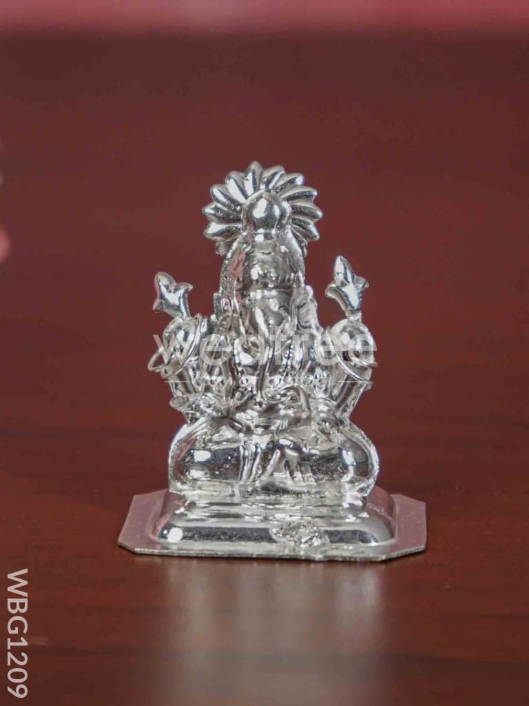 German Silver Ganesha Idol - WBG1209