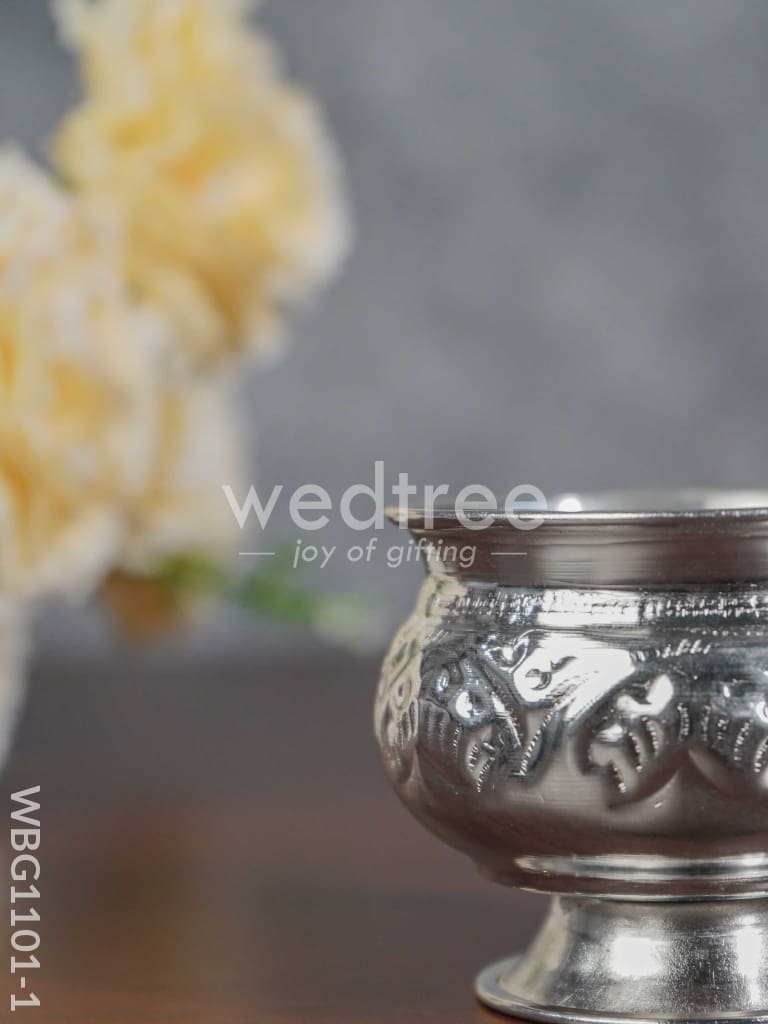 German Silver Kumkum Bowl - WBG1101