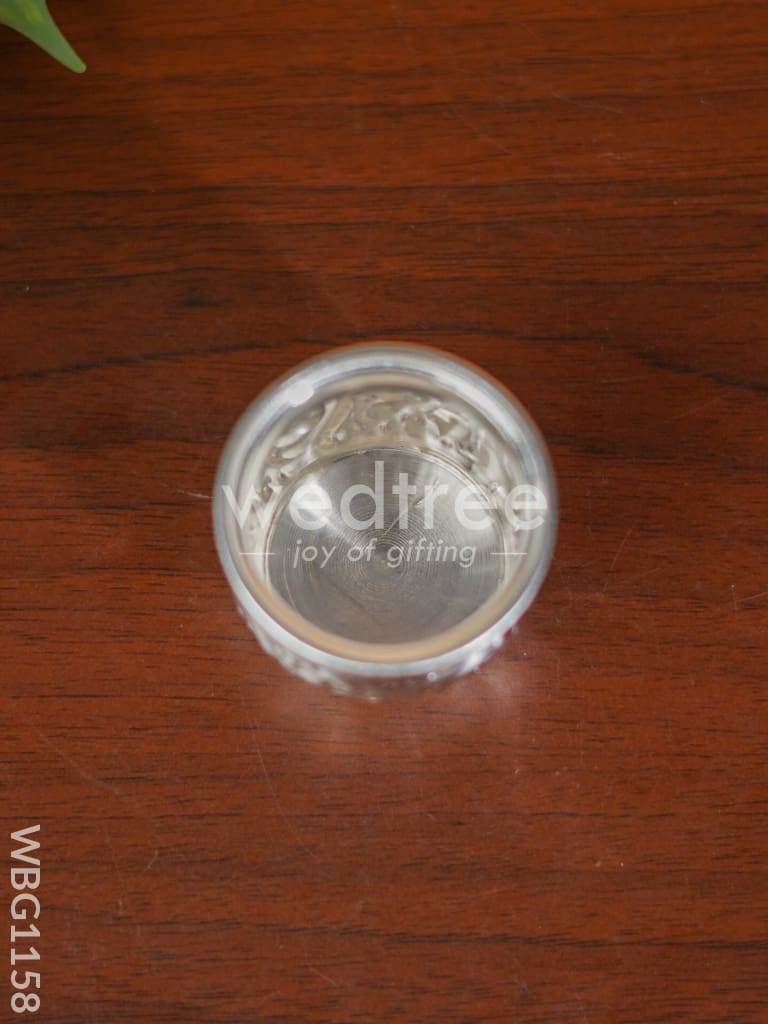 German Silver Kumkum Holder - 2 inch - WBG1158