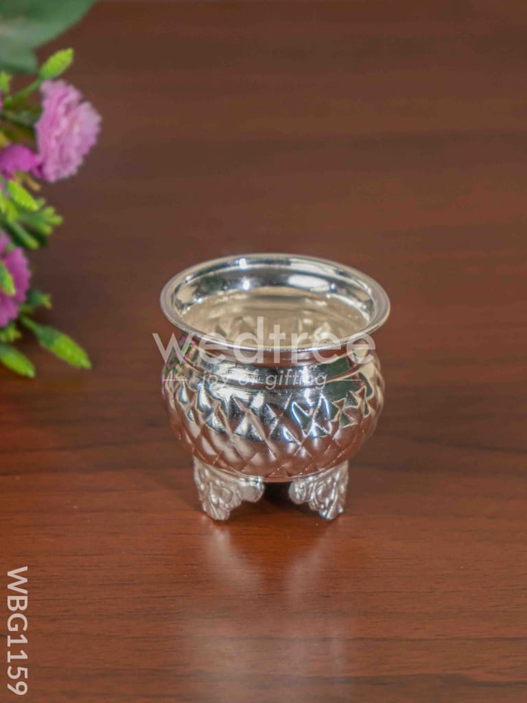 German Silver Kumkum Holder - WBG1159