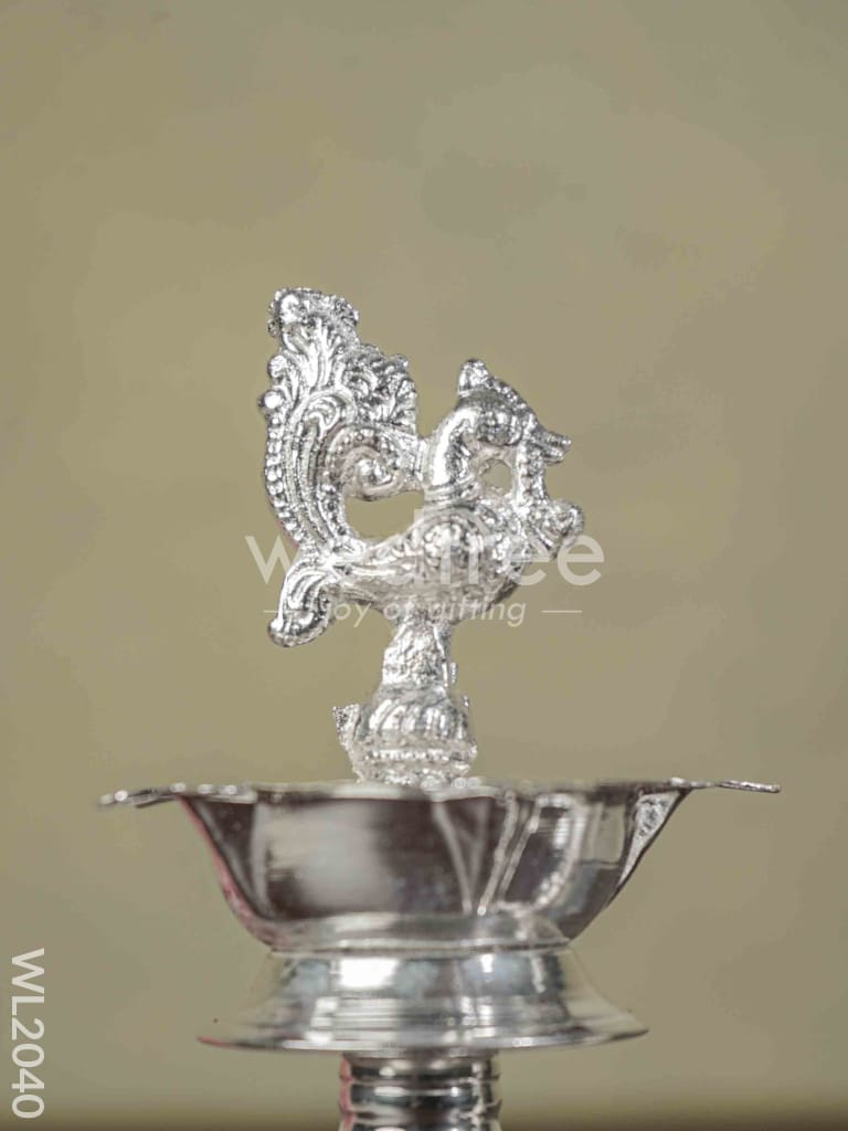 German Silver Kuthu Vilakku (Set of 2) 6.5 Inches - WL2040