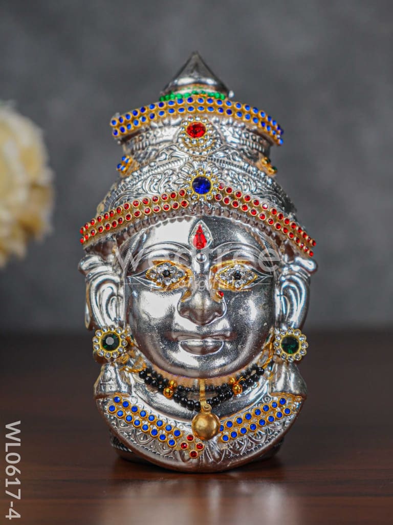 German Silver Lakshmi Face - WL0617