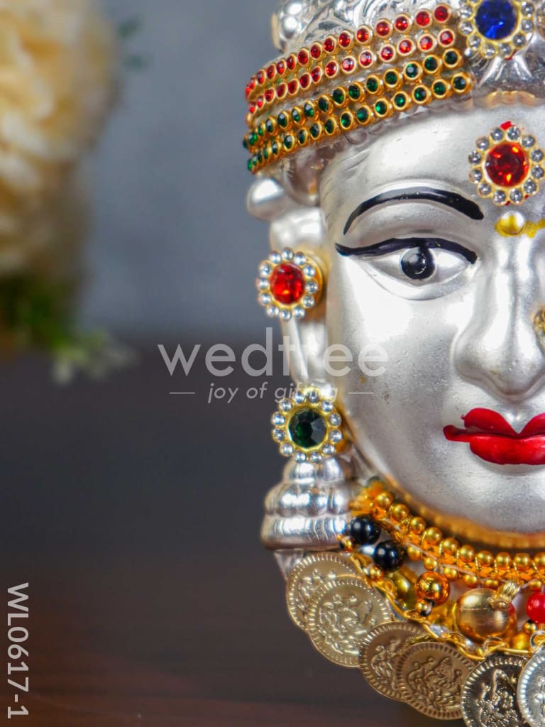 German Silver Lakshmi Face - WL0617
