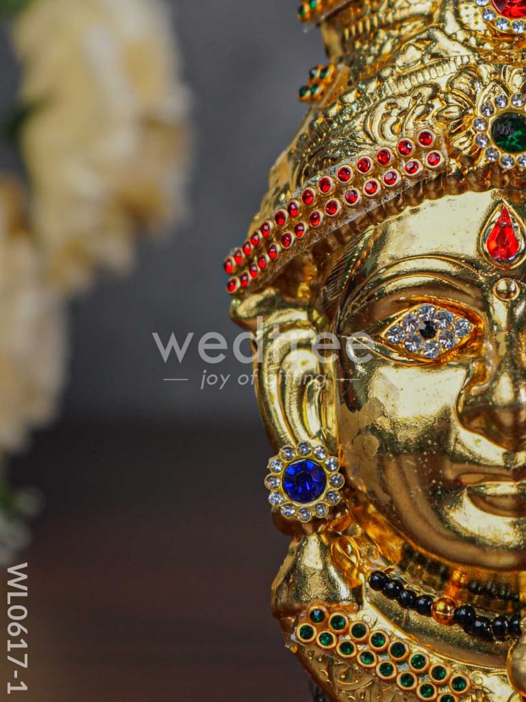 German Silver Lakshmi Face - WL0617