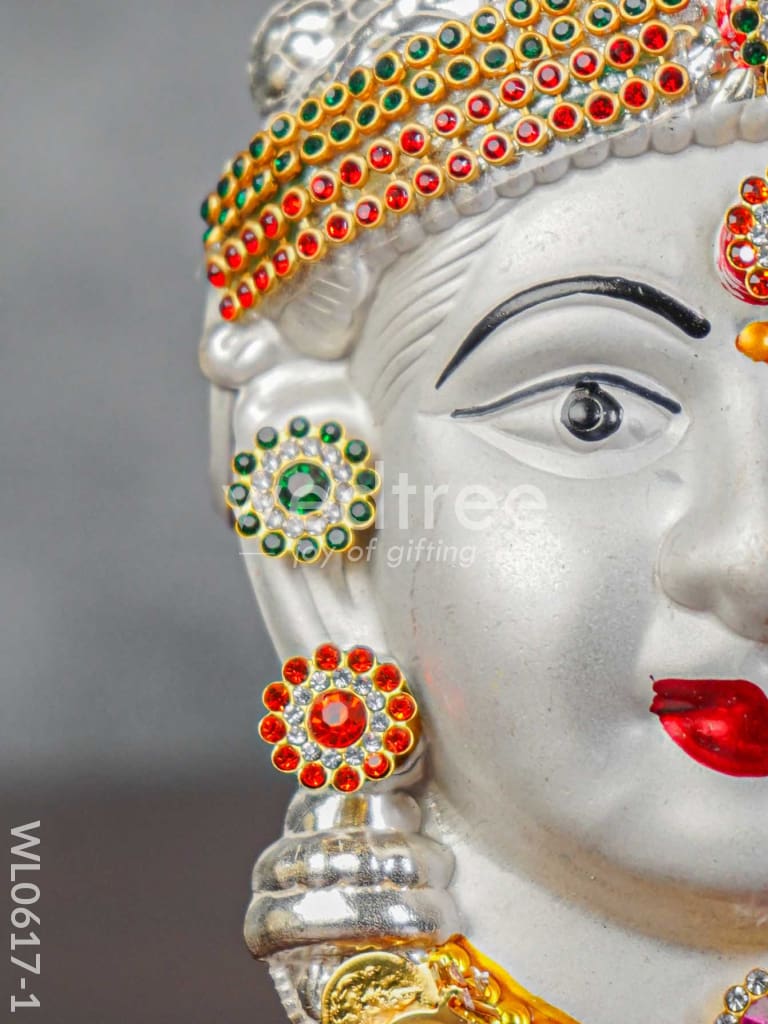 German Silver Lakshmi Face - WL0617