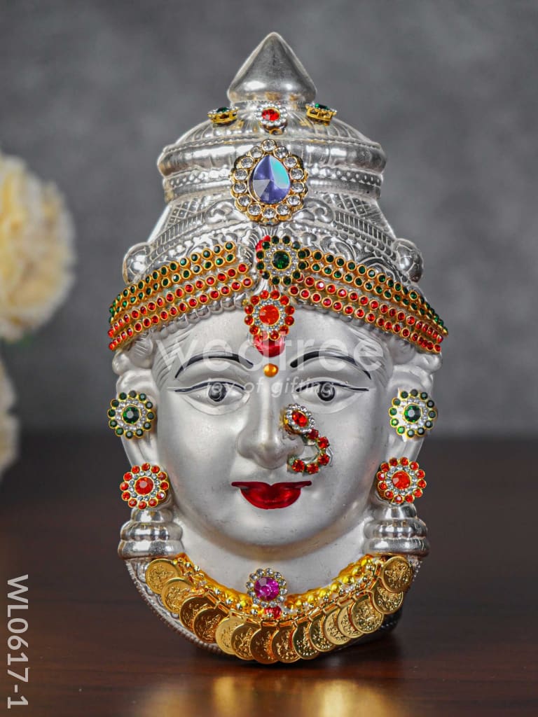 German Silver Lakshmi Face - WL0617