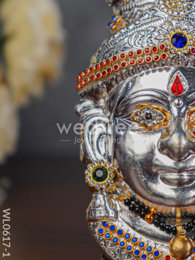 German Silver Lakshmi Face - WL0617