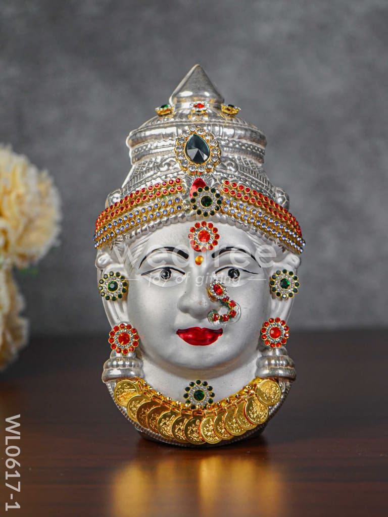 German Silver Lakshmi Face - WL0617