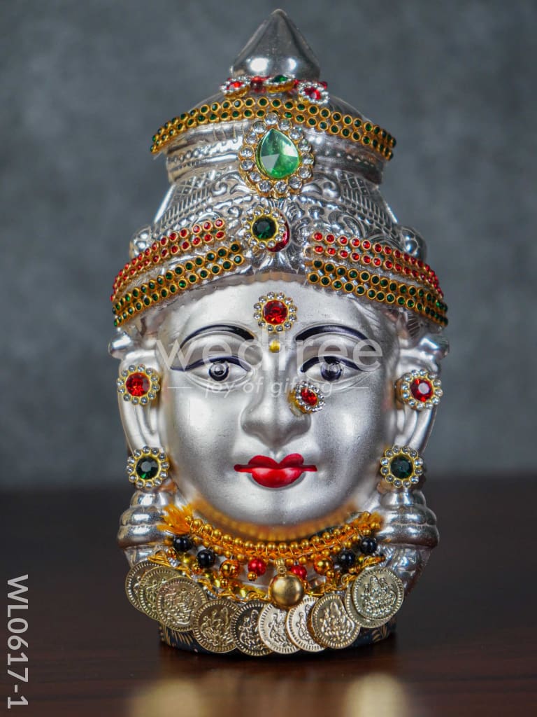 German Silver Lakshmi Face - WL0617