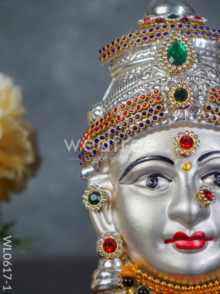 German Silver Lakshmi Face - WL0617