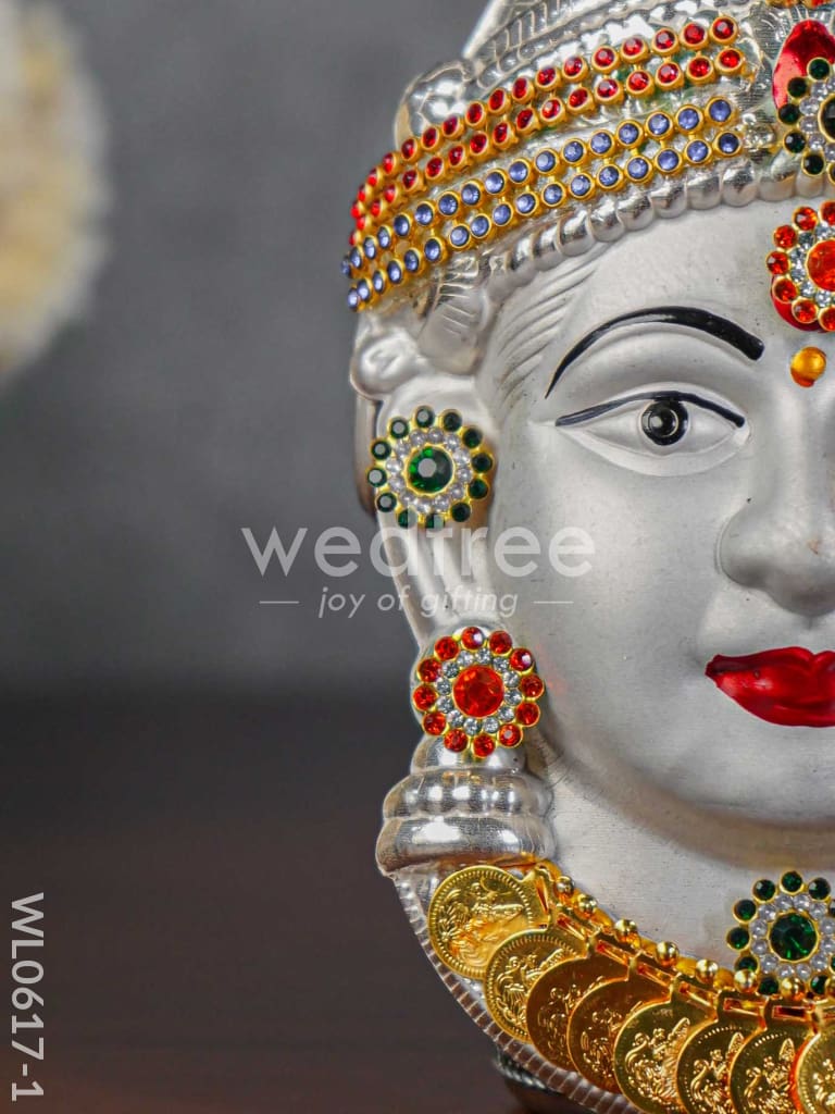 German Silver Lakshmi Face - WL0617
