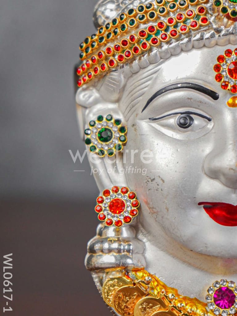 German Silver Lakshmi Face - WL0617