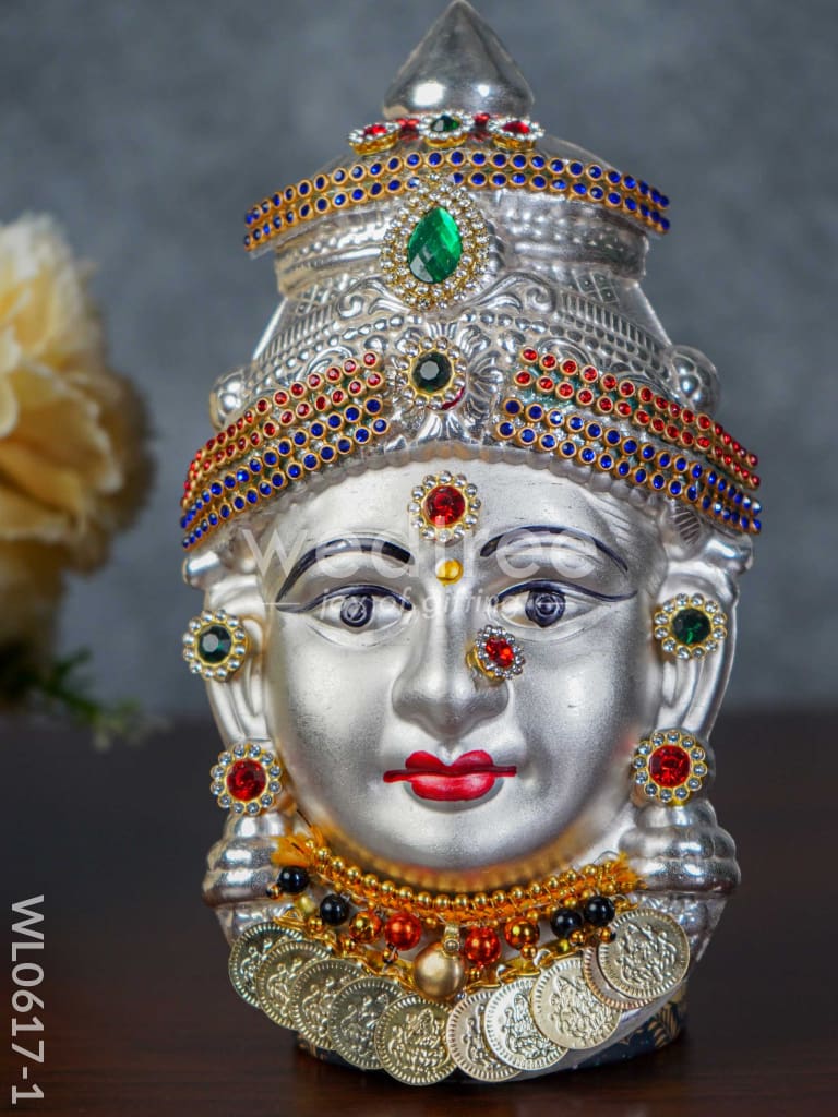 German Silver Lakshmi Face - WL0617