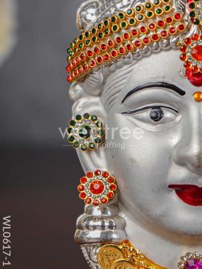 German Silver Lakshmi Face - WL0617