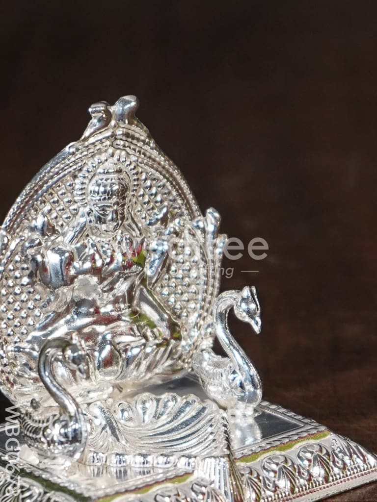 German Silver Lakshmi in Heart Shape kumkum Platter - WBG0678