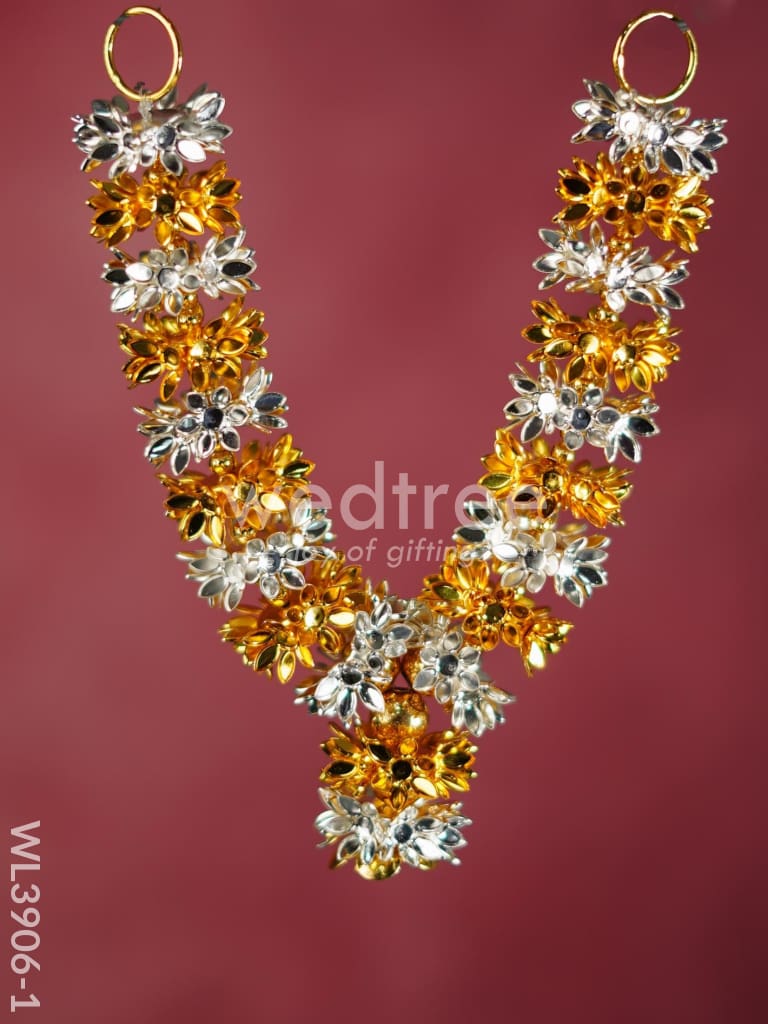 German Silver Parijata Flower Malai - WL3906